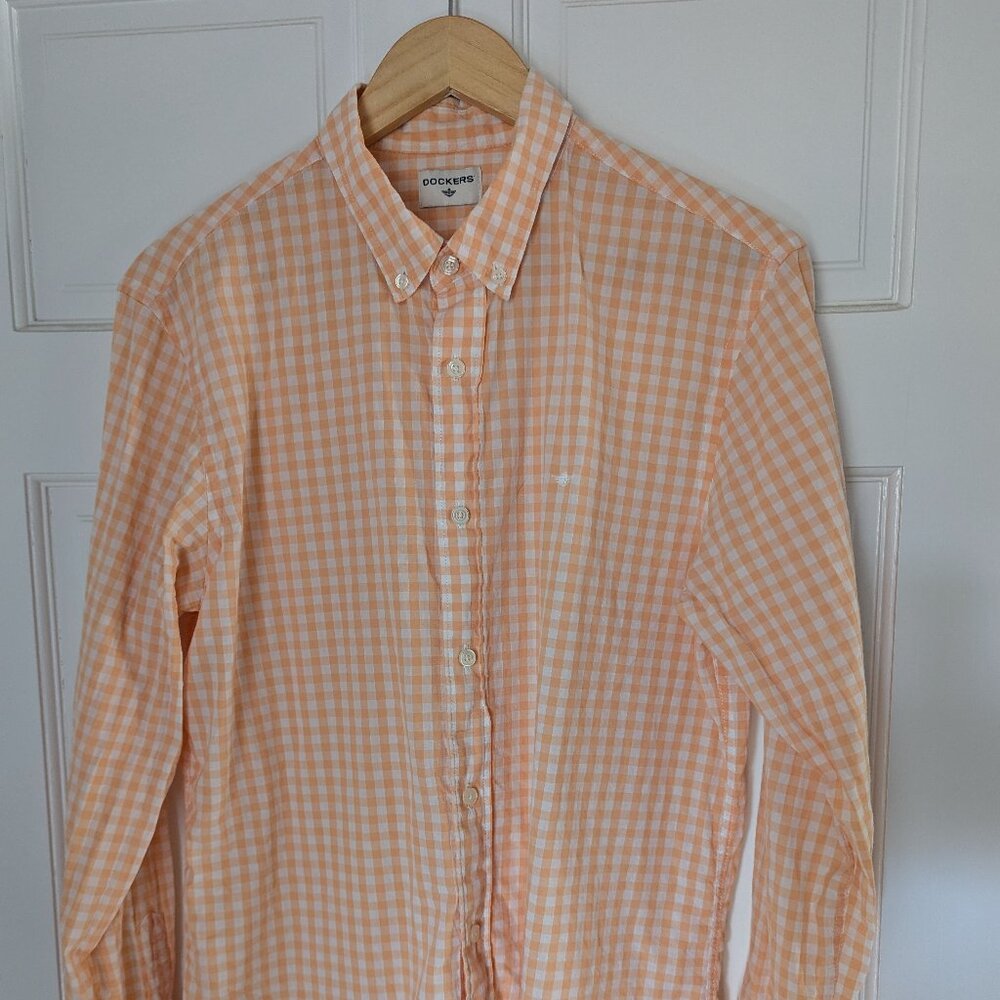 Dockers light button down shirt, medium